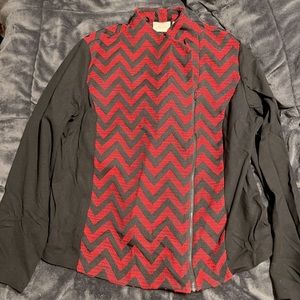 Chicos Blazer Zip Up